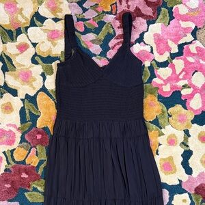 La Ligne Dark Navy Tiered Dress